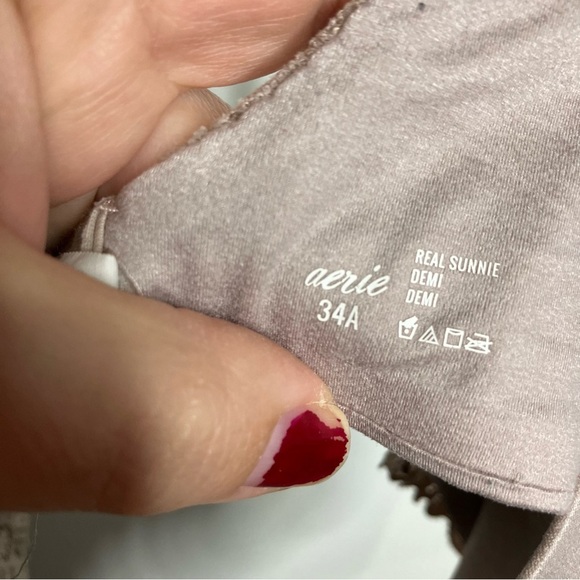 Aerie real Sunnie Demi bra underwire push up bra size 34A - Picture 3 of 7